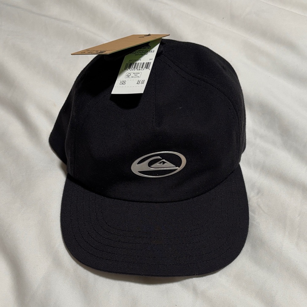 Quiksilver Dark Cap with Silver Logo